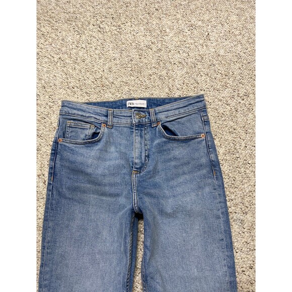 Zara Light Blue Flare Jeans - Picture 3 of 8